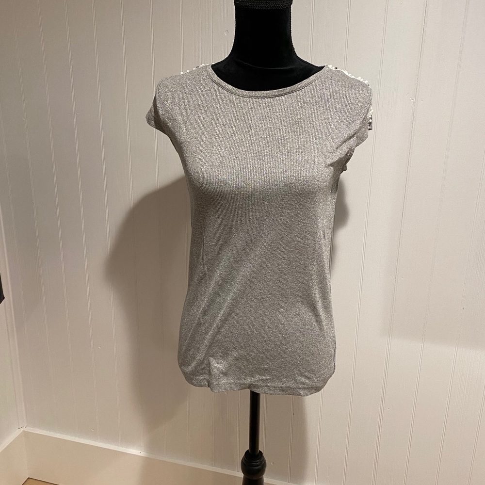 Two grey/silver t-shirts